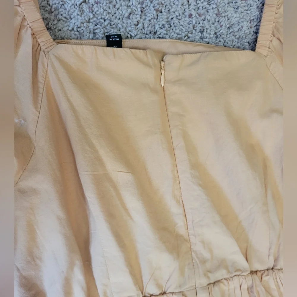 Lane Bryant NEW Flutter Sleeve Eyelet Dress Tan Women's Plus Size 22 NWT